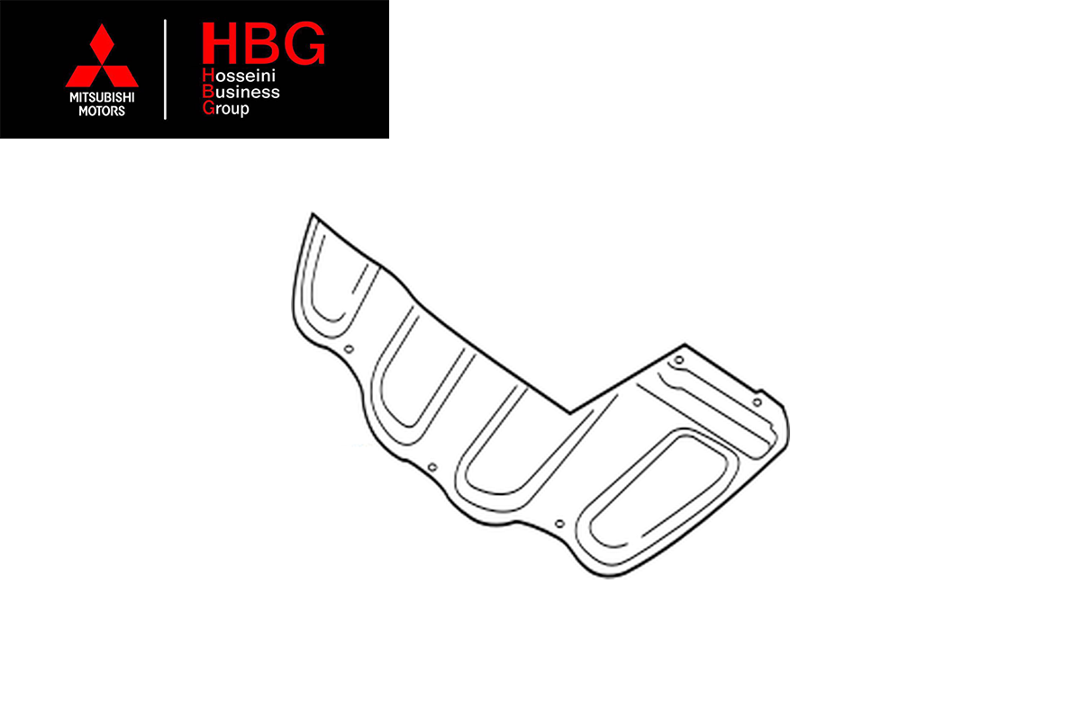 پوسته داخلي درب موتور ( نمدی کاپوت ) اصلی میتسوبیشی ( Genuine parts ) - میراژ