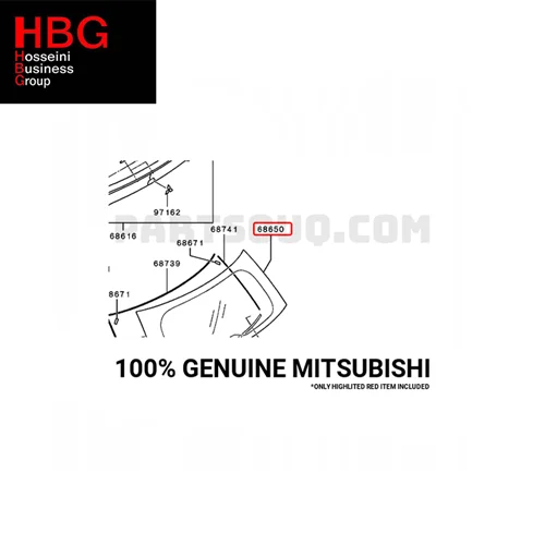 شیشه درب صندوق عقب_OUTLANDER